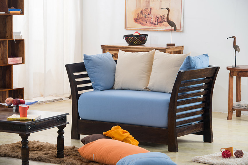 Wibrant Solid Wood Sofa Set 2+1+1Seater